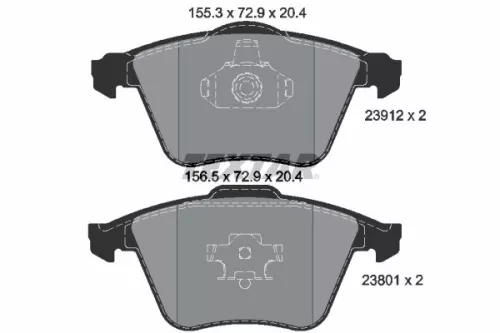 Textar Front Brake Pads Set For Chevrolet Opel Vauxhall Signum Vectra