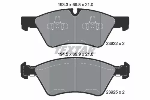 Textar Front Brake Pads Set For Mercedes E-class G-class Gl-class M-class R-clas