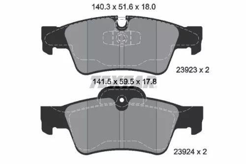 Textar Rear Brake Pads Set For Mercedes G-class Gl-class M-class R-class