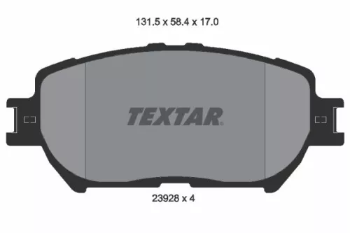Textar Front Brake Pads Set For Hongqi Lexus Toyota Camry Crown Es Gs Hq3 Is Isi