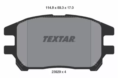 Textar Front Brake Pads Set For Lexus Rx