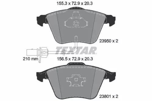 Textar Front Brake Pads Set For Audi A4 A6 A6 Allroad