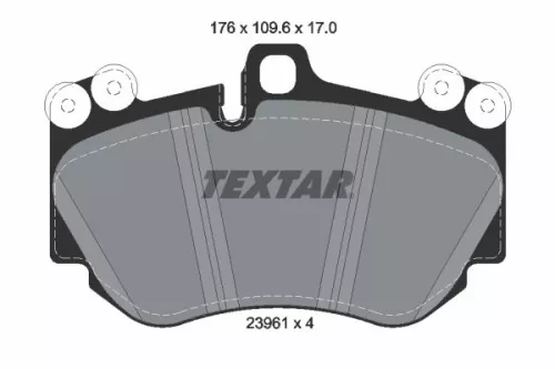 Textar Front Brake Pads Set For Audi Lamborghini Porsche Cayenne Huracán Spyder 