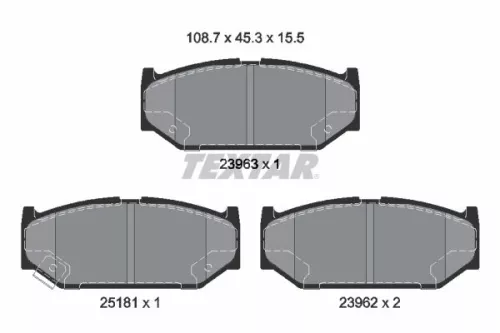 Textar Front Brake Pads Set For Carlarky Chana Changan Mitsubishi Suzuki Suzuki 