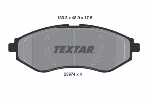 Textar Front Brake Pads Set For Chevrolet Daewoo Holden Proton Aveo / Kalos Bari