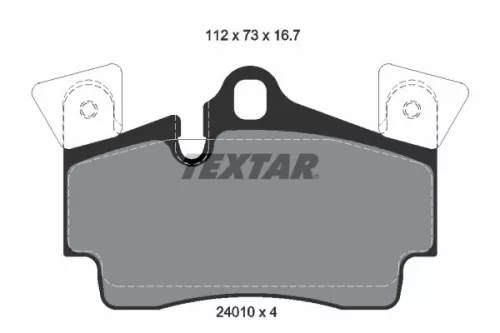 Textar Rear Brake Pads Set For Audi Porsche Cayenne Q7