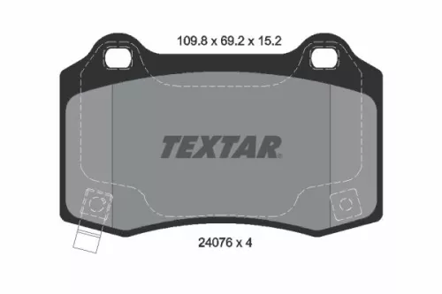Textar Rear Brake Pads Set For Chevrolet Chrysler Dodge Ford Australia Fpv Jeep 