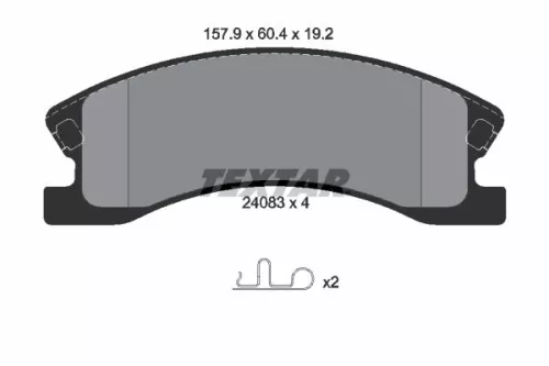 Textar Front Brake Pads Set For Jeep Jeep (Bjc) Grand Cherokee Jeep 4700 Super C