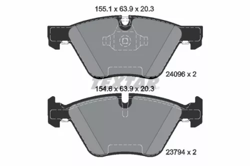Textar Front Brake Pads Set For Bmw 1 3 Series