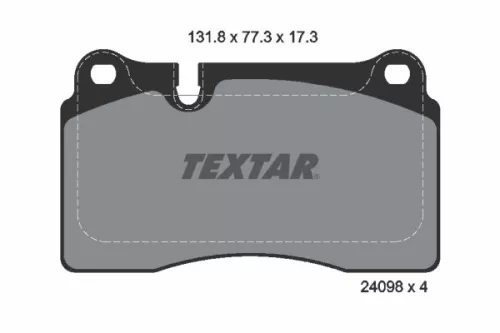 Textar Front Brake Pads Set For Vw Touareg