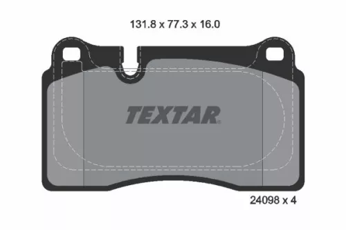 Textar Rear Brake Pads Set For Aston Martin Db9 Dbs Vanquish Vantage Virage