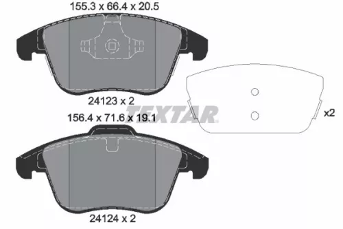 Textar Front Brake Pads Set For Land Rover Land Rover (Chery) Mg Mg (Saic) Roewe