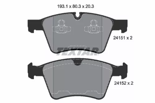 Textar Front Brake Pads Set For Mercedes Gl-class M-class R-class