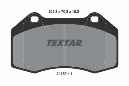 Textar Front Brake Pads Set For Alpine Renault A110 Clio Megane