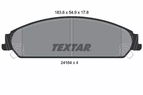 Textar Front Brake Pads Set For Chrysler Chrysler (Bbdc) Dodge Lancia 200 300c C