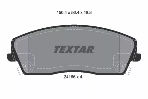 Textar Front Brake Pads Set For Chrysler Dodge Lancia 300c Challenger Charger Th