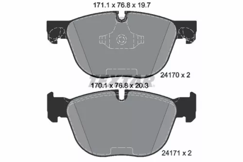 Textar Front Brake Pads Set For Bmw X4 X5 X6