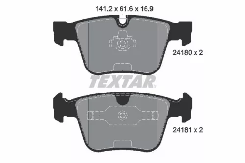 Textar Rear Brake Pads Set For Mercedes M-class R-class S-class