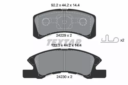 Textar Front Brake Pads Set For Daihatsu Dodge Mitsubishi Nissan Perodua Subaru 