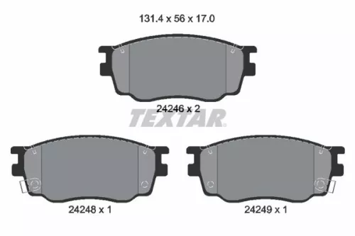 Textar Front Brake Pads Set For Besturn Gac Hawtai Mazda Mazda Zotye 323 F 6 626
