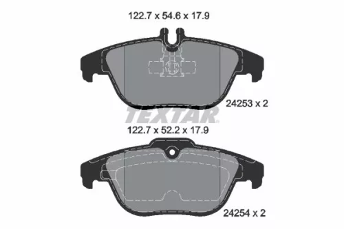 Textar Rear Brake Pads Set For Mercedes C-class E-class