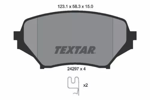 Textar Front Brake Pads Set For Mazda Mx-5
