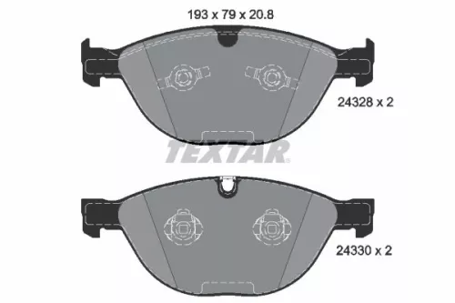 Textar Front Brake Pads Set For Bmw Jaguar 5 6 Xk