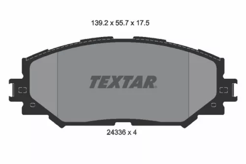 Textar Front Brake Pads Set For Lexus Scion Subaru Toyota Toyota Allion Auris Bl