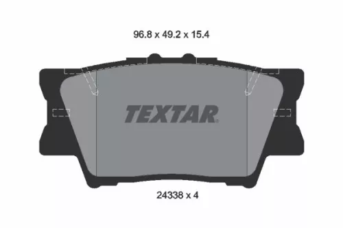 Textar Rear Brake Pads Set For Daihatsu Landwind (Jmc) Lexus Pontiac Toyota Toyo