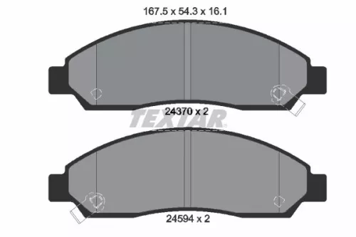 Textar Front Brake Pads Set For Chevrolet Gmc Great Wall Holden Isuzu Canyon Col