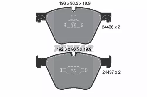 Textar Front Brake Pads Set For Bmw 5 7 Series X5 X6