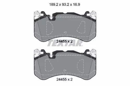Textar Front Brake Pads Set For Mercedes Amg Gt C-class Cls E-class Glc S-class