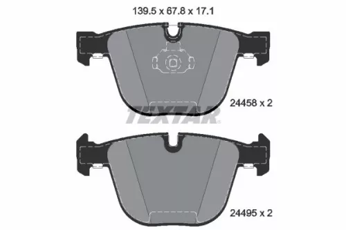 Textar Rear Brake Pads Set For Bmw X5 X6