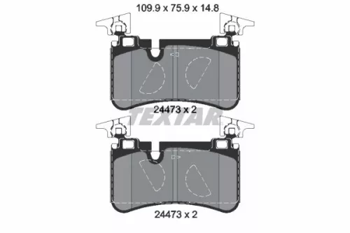 Textar Rear Brake Pads Set For Mercedes Clk Cls E-class Sl Slk