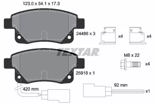 Textar Rear Brake Pads Set For Ford Ford (Jmc) Ford Australia Transit Transit To
