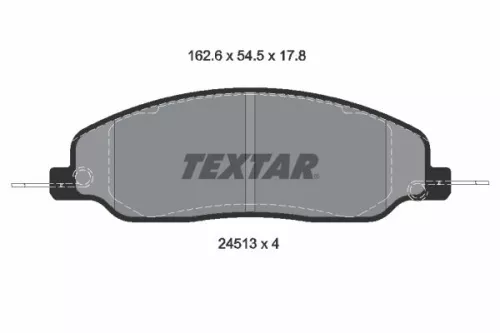 Textar Front Brake Pads Set For Ford Australia Ford Usa Mustang