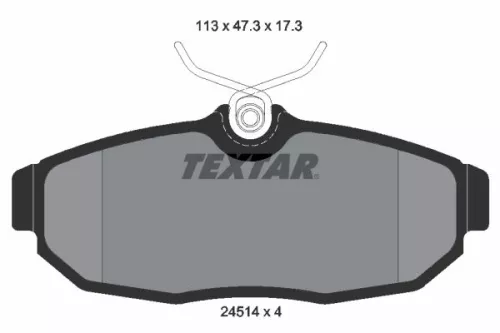 Textar Rear Brake Pads Set For Ford Australia Ford Usa Mustang