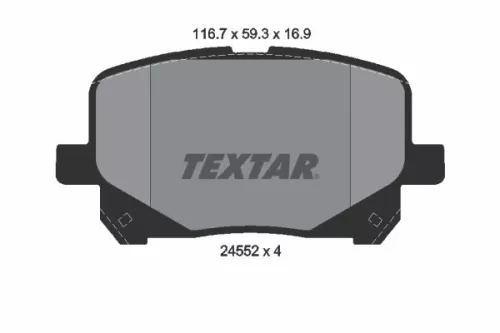 Textar Front Brake Pads Set For Toyota Previa