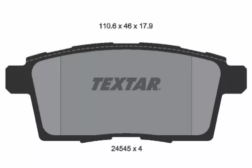 Textar Rear Brake Pads Set For Ford Usa Lincoln Mazda Mazda 8 Cx-7 Cx-9 Edge Mkx