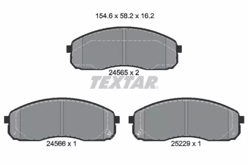 Textar Front Brake Pads Set For Kia Carnival