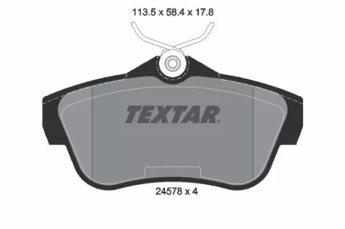 Textar Rear Brake Pads Set For Fiat Scudo