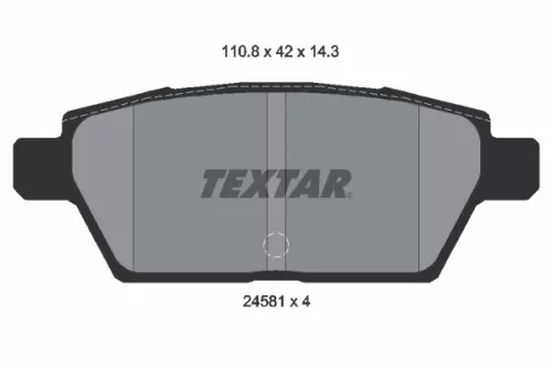 Textar Rear Brake Pads Set For Besturn Faw (Jilin) Ford Ford Usa Haima Lincoln M