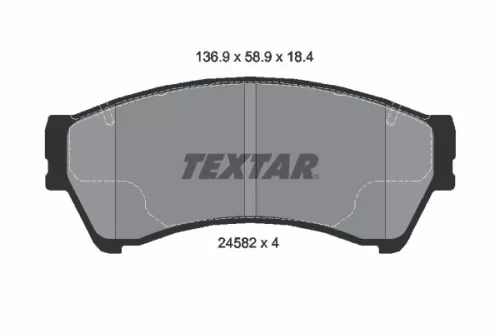Textar Front Brake Pads Set For Ford Ford Usa Lincoln Mercury Fusion Milan Mkz