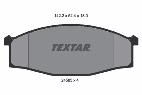 Textar Front Brake Pads Set For Nissan Cabstar