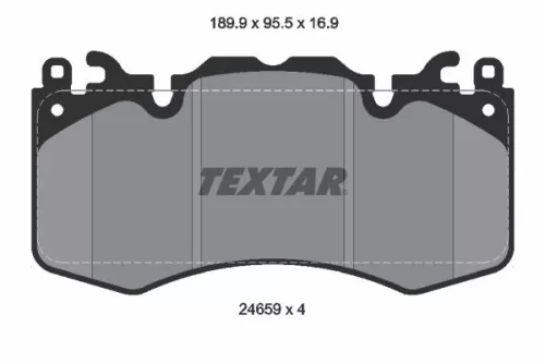 Textar Front Brake Pads Set For Land Rover Defender Discovery Range Rover Range 