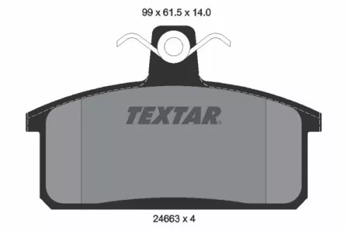 Textar Front Or Rear Brake Pads Set For Chevrolet Iveco Santana Suzuki Massif Ps