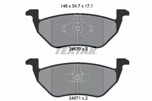 Textar Rear Brake Pads Set For Ford Ford Australia Ford Usa Haima Mazda Mercury 