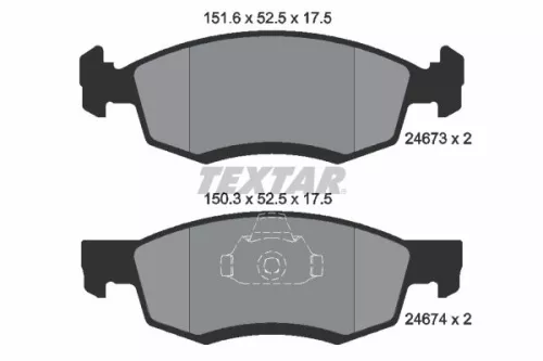 Textar Front Brake Pads Set For Dacia Lada Nissan Renault Largus Logan Logan Exp