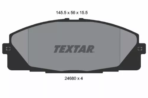Textar Front Brake Pads Set For Toyota Hiace Hiace / Commuter Regius Ace Toyoace