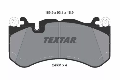Textar Front Brake Pads Set For Brabus Mercedes Puch 60s Amg Gt C-class Clk Cls 